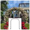 Bcojnlue Strong, Durable Metal Garden Arch, Weather-Resistant Support Arch for Climbing Plants, Vines, Lights and Flowers, White, 80 x 200 cm view 1