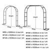 Bcojnlue Strong, Durable Metal Garden Arch, Weather-Resistant Support Arch for Climbing Plants, Vines, Lights and Flowers, White, 80 x 200 cm view 3