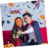 TOYANDONA 2-Piece Pumpkin Horror Masks for Halloween Cosplay Parties view 4