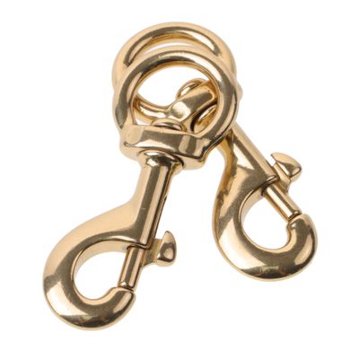 Yardwe 2-Piece Brass Flagpole Clips