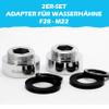 BLUMKRAFT Set of 2 F28 Faucet Adapters, Gold-Plated Solid Brass, 28 mm Female to 22 mm Male (F28-M22 / M22-F28) view 4