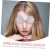 Gadpiparty 5-Piece Rimless Sunglasses, Funny Party Eyewear with Creative, Stylish Designs for Unforgettable Photos view 2