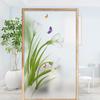 XQKXHZ Elegant Floral Decorative Static Cling Window Film, Privacy Frosted Film, 80 x 120 cm view 1
