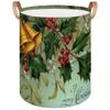 Large Laundry Basket with Christmas Tree Bells view 1