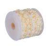 SEWACC Beige Plastic Rose Trim for Sewing, Decorative Flower Applique with Beads for Bags and Children's Weddings view 1