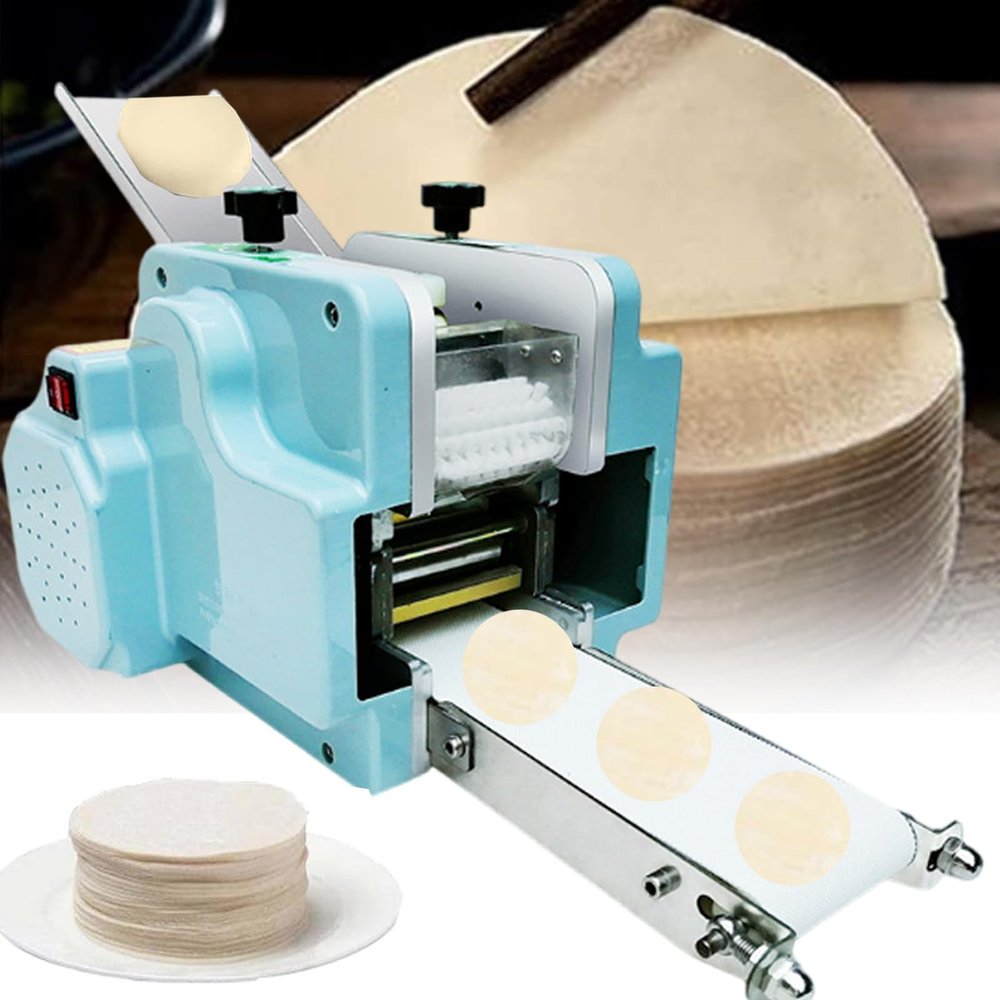 Electric Dumpling Wrapper Maker, 8 cm Round Mold, Blue