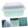 RORPOIR Double-Layer Draining Basket for Fruits and Vegetables, Wall-Mounted Plastic Colander view 4