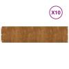 Homgoday Lawn Edging, 10 Pieces, 25 x 103 cm, Flexible Corten Steel, Model 821896 view 2