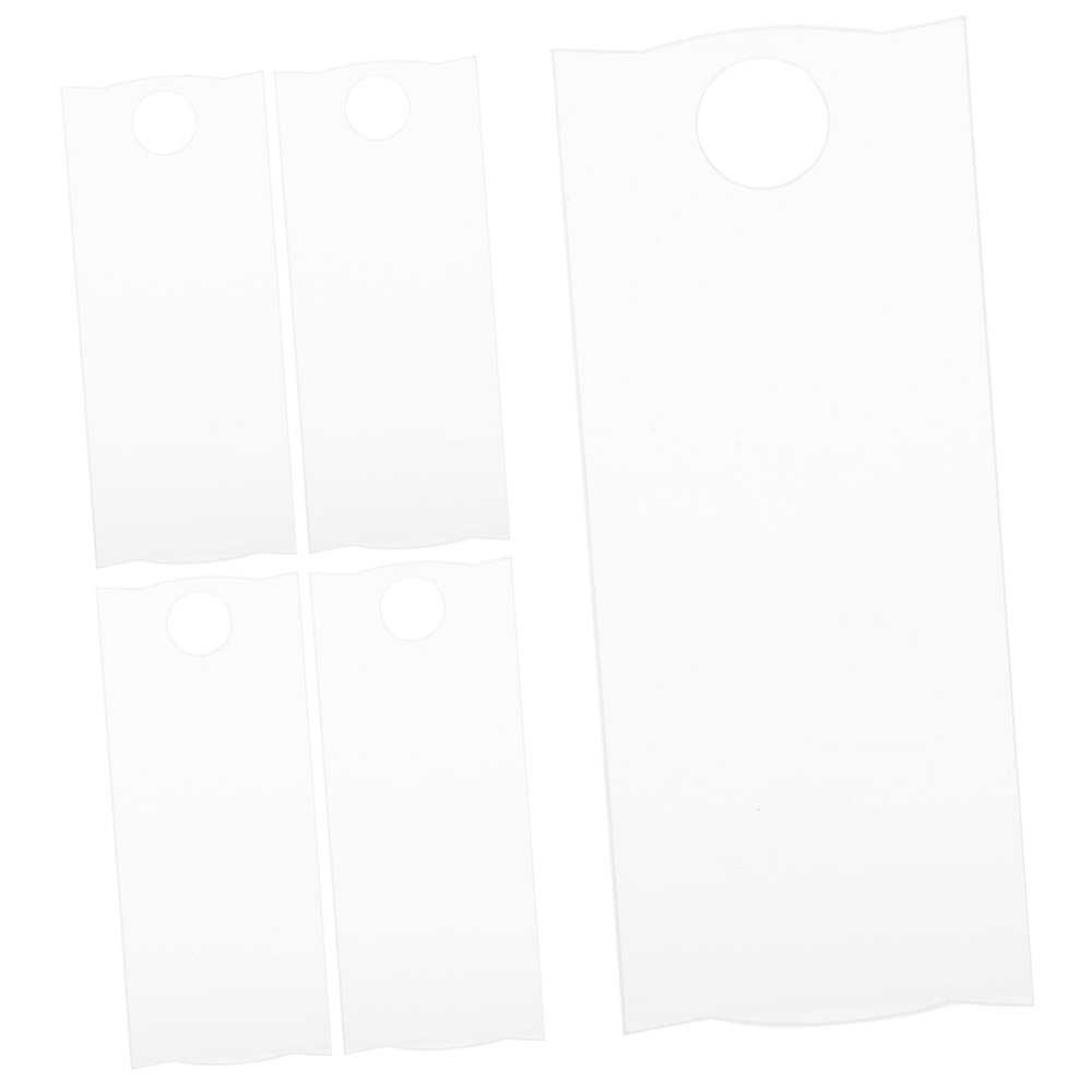BCOATH 5-Pc. Acrylic Name Badge Blanks for Tumbler Cups