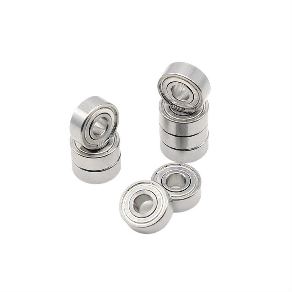 Deep Groove Ball Bearings, 10 Pieces, R3ZZ ABEC-7, 3/16" x 1/2" x 0.196", Miniature Bearings for RC Models