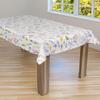 laro PVC Oilcloth Tablecloth, Flower Wings Multicolor/White, 31.5 x 31.5 in view 2
