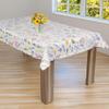 laro PVC Oilcloth Tablecloth, Flower Wings Multicolor/White, 31.5 x 31.5 in view 3