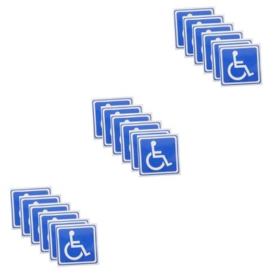 GLEAVI 18-Sheet Disabled Parking Sticker Set - Weatherproof, Durable, Easy to Apply, for Indoor and Outdoor Use