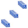 GLEAVI 18-Sheet Disabled Parking Sticker Set - Weatherproof, Durable, Easy to Apply, for Indoor and Outdoor Use view 1