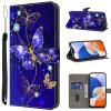 TUOLISG Phone Case for Huawei P30 Pro, PU Leather Flip Wallet Case with Card Slots and Stand Function, Diamond Butterfly view 1