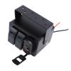 2-Switch Panel with Voltmeter, PD Type-C and QC3.0 USB Charging, Waterproof IP67, DC 12/24 V view 1