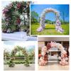 Metal Rose Arch Garden Gate Trellis for Climbing Roses, Black, Widths 140/180/220/260/300/340 cm (4.6' x 7.5' / 140 x 230 cm) view 4