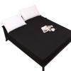 Solid Brushed Waterproof Fitted Sheet, Deep Pockets, Fits 30 cm Mattresses, Navy Blue, Queen view 2