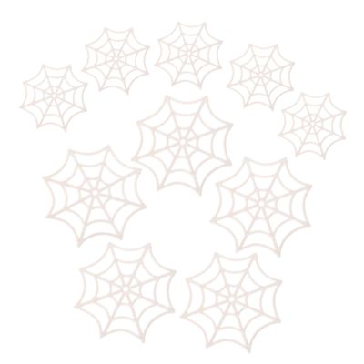10-Piece Plastic Spider Web Halloween Decorations
