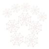 10-Piece Plastic Spider Web Halloween Decorations view 1