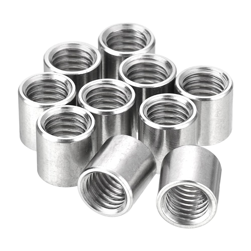 QUARKZMAN 20-Piece Round Weld Nuts, M8 x 10 x 10 mm, 304 Stainless Steel