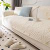 HLTQL Double-Sided Quilted Sofa Cover, Non-Slip Couch Protector, Washable Plush Throw for 1–4-Seater and L-Shaped Sofas, 65–70 x 180 cm view 1