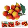 HOMOCONO Artificial Lychee Fruits for Decoration and Photo Props, 2 Bunches view 3