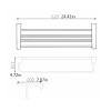 Light Gold Wall-Mounted Folding Double Towel Rack view 2