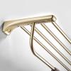 Light Gold Wall-Mounted Folding Double Towel Rack view 4