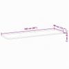 vidaXL Rectangular Tabletop 160 x 40 x 2 cm Solid Acacia Wood view 3