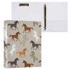 3-Ring Binder with Horse Pattern, 3.8 cm, Clipboard Pockets, School and Office Binder, 1 Piece view 1