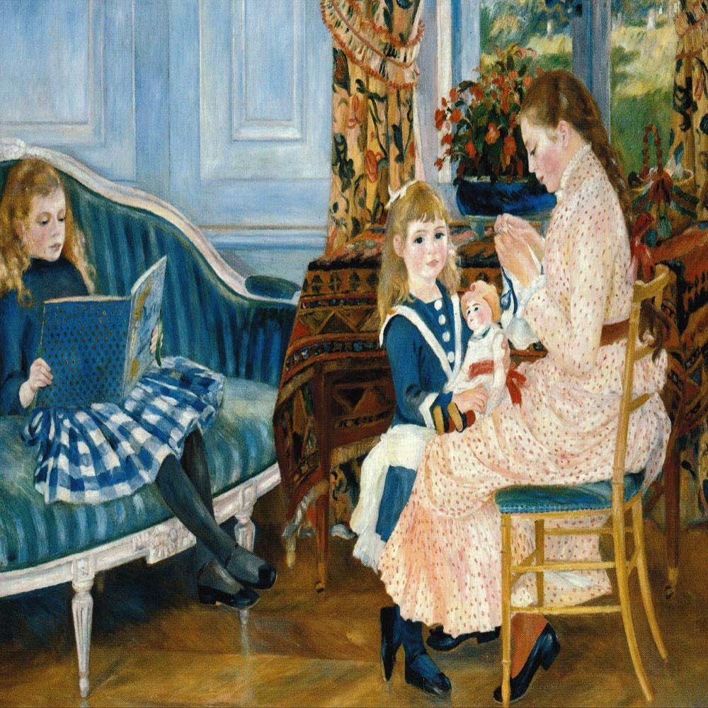 Pierre-Auguste Renoir Art Postcard: Children's Afternoon at Wargemont