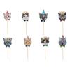 CENPEK 11-Piece Cat Face Cake Decorations, Party Pennant Banner, Reusable Cat-Themed Birthday Party Decor view 4