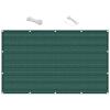 Balcony Privacy Screen 1 x 8.4 m, Wind- and Water-Permeable, UV Protection, with Eyelets and Cable Ties, Dark Green view 1