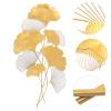 110 x 55 cm Handmade Metal Ginkgo Leaf Wall Sculpture view 2