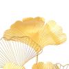 110 x 55 cm Handmade Metal Ginkgo Leaf Wall Sculpture view 4
