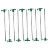 WOONEKY 10-Piece Stainless Steel Tent Stakes with Hook and Hole view 1