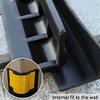 Wall Corner Protector for Parking Garages, 1 cm Thick, Yellow, 5 Pieces, 80 cm view 3
