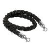 Queue Barrier Rope with Hooks, Black, Blue, or Red view 2