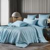 Luowei Bamboo Bedding Set 200 x 220 cm, Cooling & Breathable, Blue, Lyocell view 1