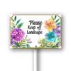 Geroclonup “Please Keep Off Landscap” Sign, 30.5 x 20.3 cm, with 32.5 cm Stake, Rust-Resistant Aluminum, 1 Pc view 1