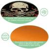 VAPOKF Set of 2 Skull and Red Rose Kitchen Mats view 4