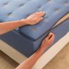 Zippered Mattress Cover, Adjustable Quilted Mattress Protector, 90 x 190 + 15 cm, Blue view 3