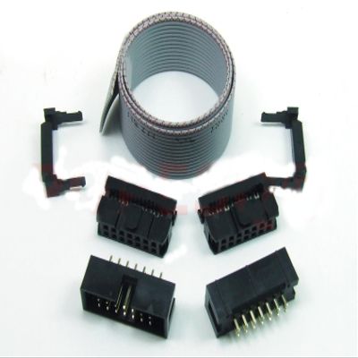 POPESQ 1-Piece 14-Pin IDC 2.54 mm Cable Kit, 30 cm, Straight #A50