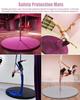 Pole Dance Safety Crash Mat for Aerial Hoop, Yoga and Pole Dance, Round Non-Slip Protective Mat, Green, 160 x 5 cm (63 in) view 4