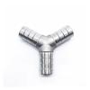 MEXEWORD 1-Piece 3-Way Y-Shaped Hose Connector, 304 Stainless Steel, 10 mm Barbed Fitting view 2