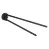 Gedy Felce Plus Double-Jointed Towel Rack, Matte Black view 1