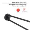 Gedy Felce Plus Double-Jointed Towel Rack, Matte Black view 2