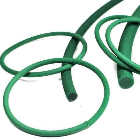 3 x 3410 mm Round Belts, Welded, RPN 88 Shore, Green, Rough