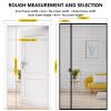 Magnetic DIY Screen Door Kit, Side-Opening, Black, 155 x 265 cm view 2